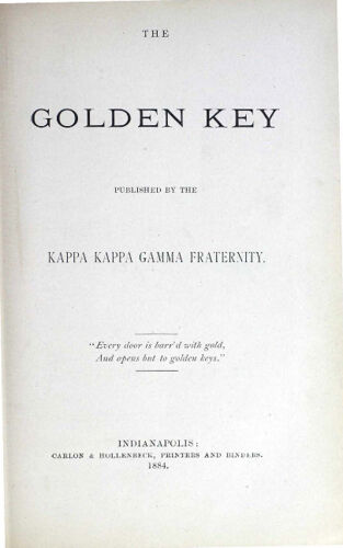 The Golden Key, Vol. 2, No. 2 Title Page (image)